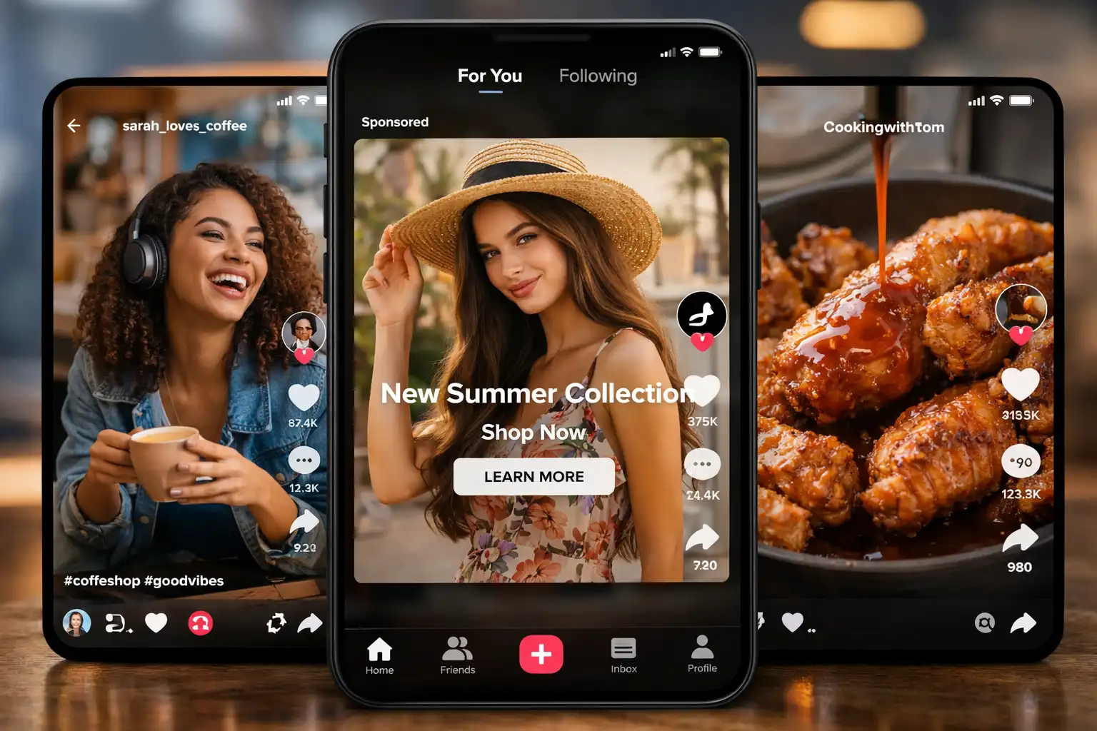 TikTok Ads displayed in the For You feed showing a sponsored in-feed advertisement example