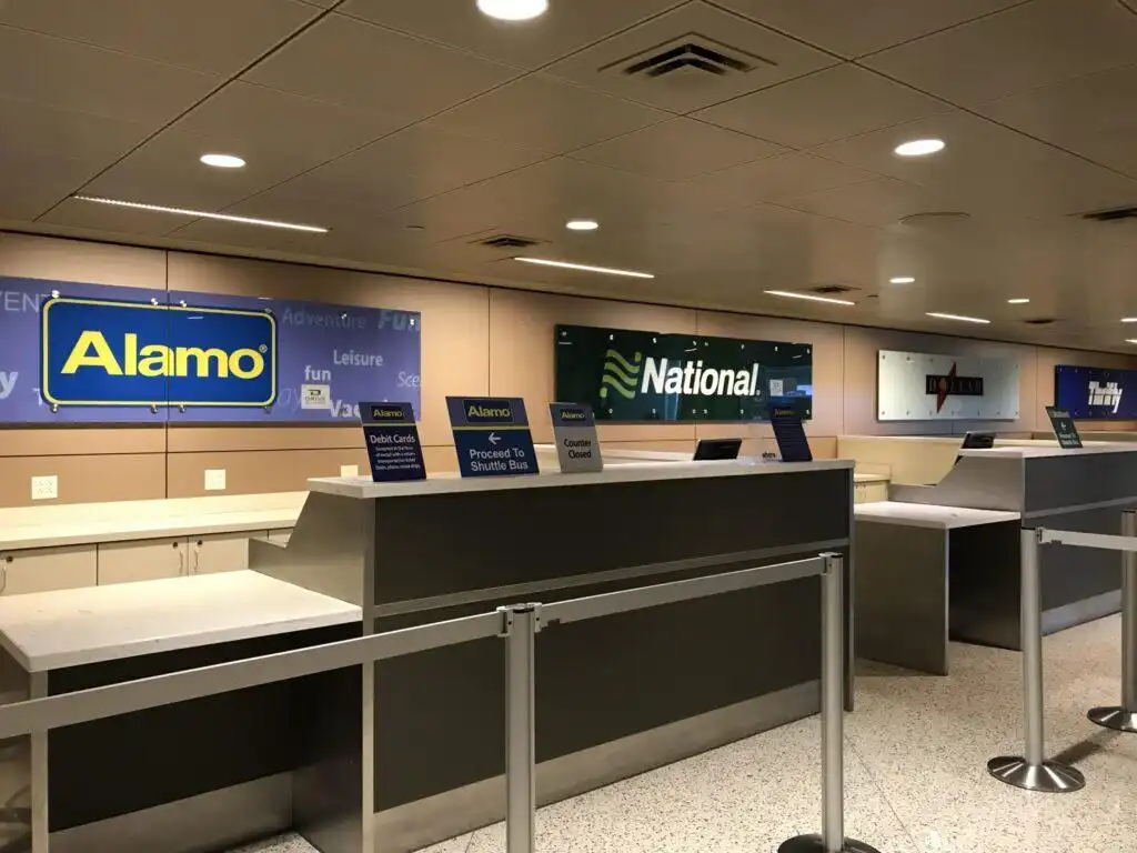 Alamo Airport Car Rental Counter